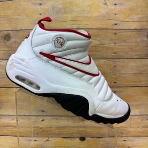 Nike Air Shake N'Destrukt Size 11 880869-100 White/Red Bulls Rodman Retro 2016